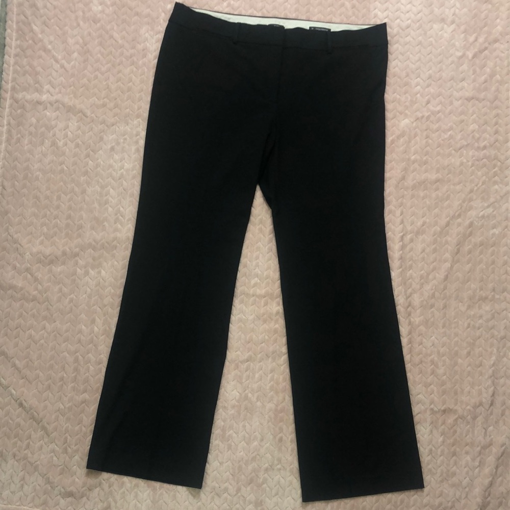 Loft Womens Black Marisa Trouser Dress Pants